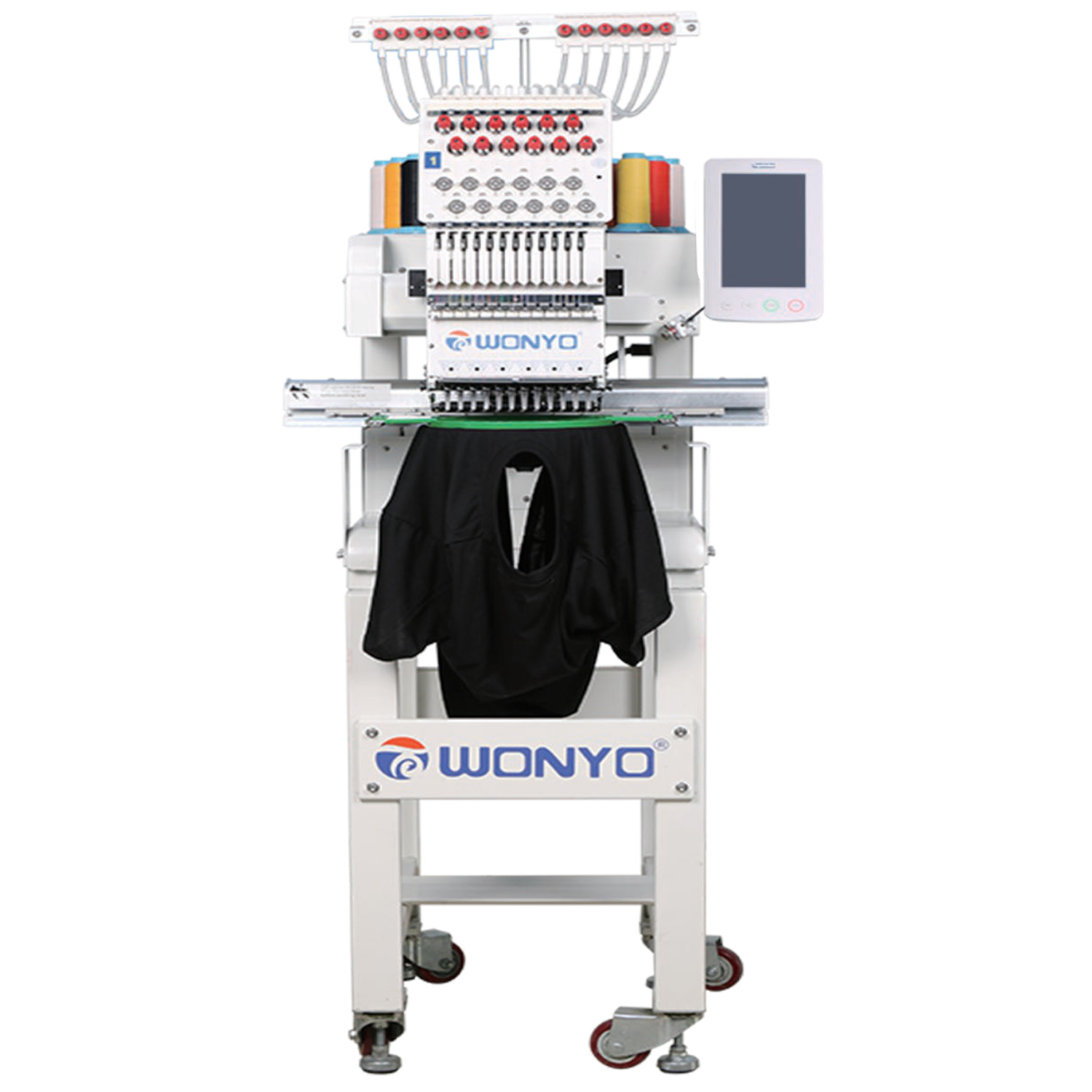 ماكينة ونيو تطريز عن طريق الكمبيوتر رأس واحد مساحة 360 * 200 ، 12 ابر